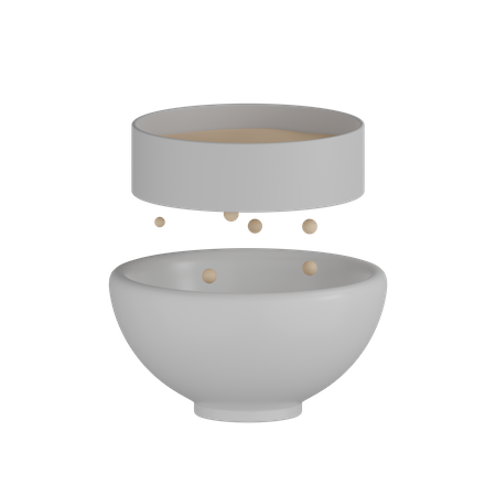 Flour Bowl  3D Icon