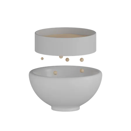 Flour Bowl  3D Icon