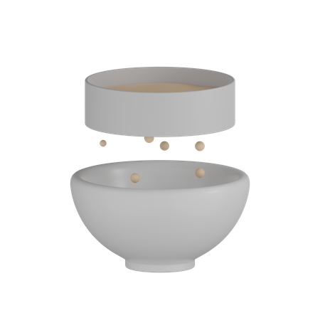 Flour Bowl 3D Icon