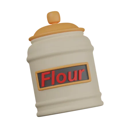 FLOUR CANISTER  3D Icon