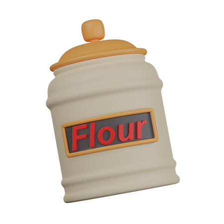 FLOUR CANISTER  3D Icon