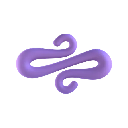 Fluid Element With Solid Color 3D Icon