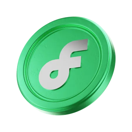 Flow 3 D Coin 3 D Crypto Coin 3D Icon
