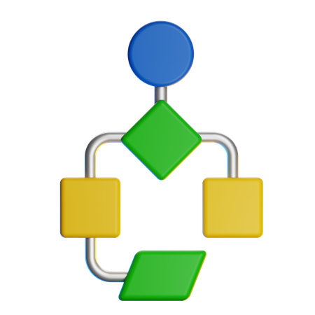 Flow Chart  3D Icon