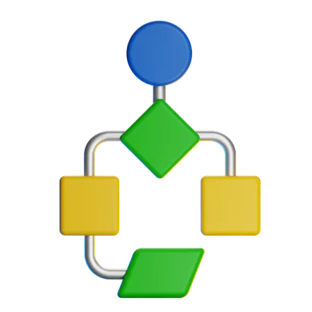 Flow Chart  3D Icon