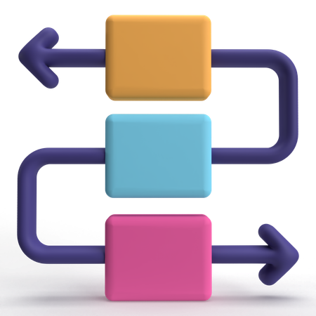 Flow Chart  3D Icon