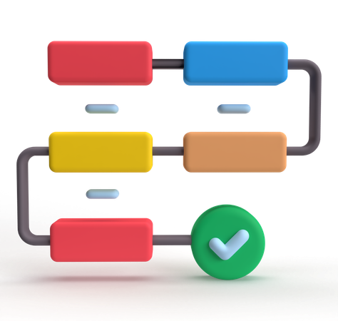 Flow Chart  3D Icon