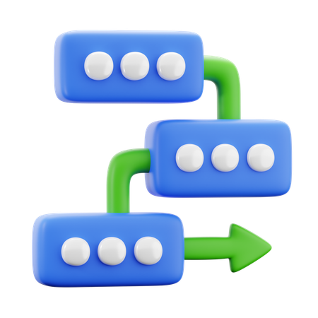 Flow Chart  3D Icon