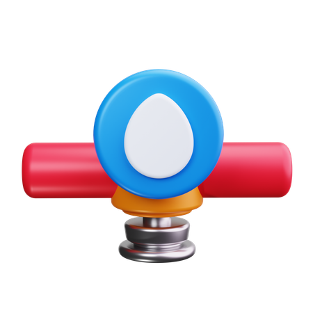 Flow Meter  3D Icon