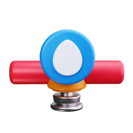 Flow Meter  3D Icon