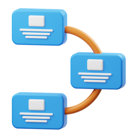 Flowchart  3D Icon