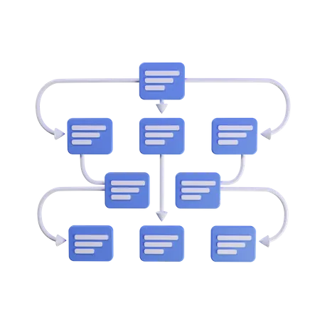 Flowchart  3D Illustration