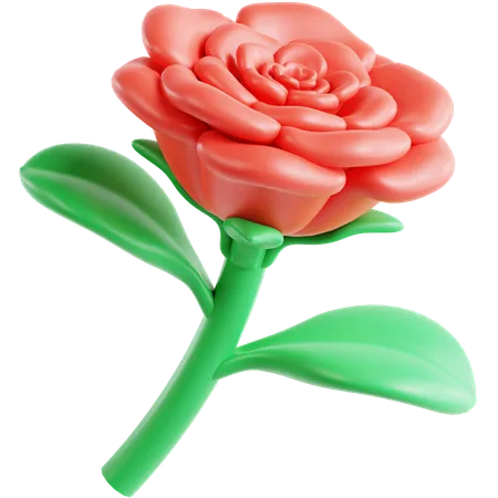 Flower Rose 3 D Icon 3D Icon
