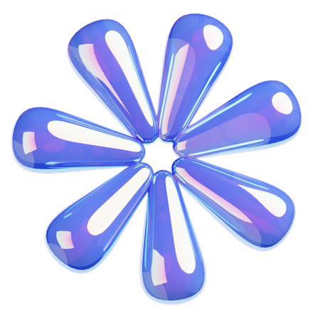 꽃  3D Icon