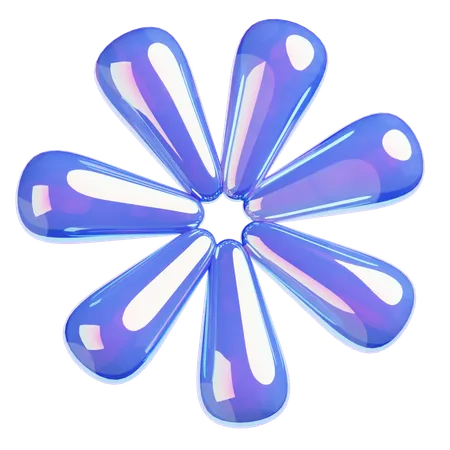 꽃  3D Icon