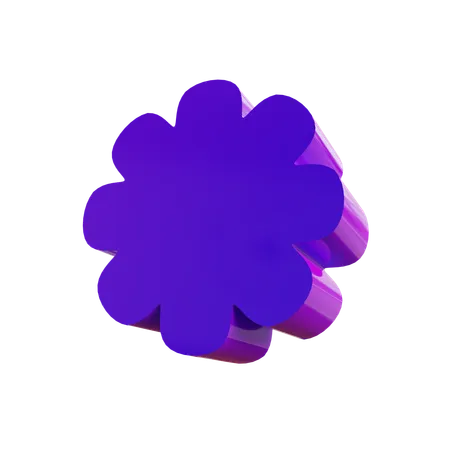 Flower Abstrack  3D Icon