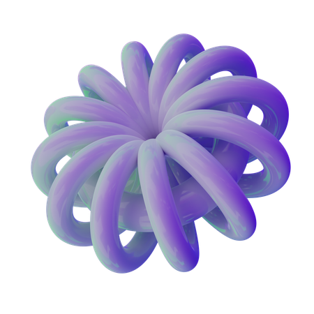 Flower Abstrack  3D Icon