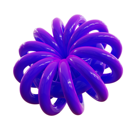 Flower Abstrack  3D Icon