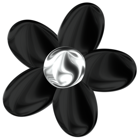 Flower Abstract Shape  3D Icon