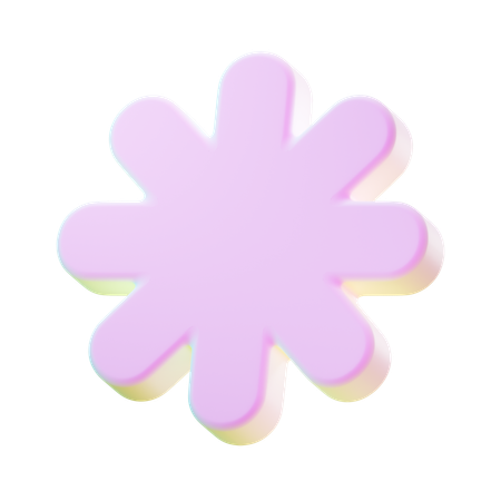 Flower Abstract Shape (2)  3D Icon