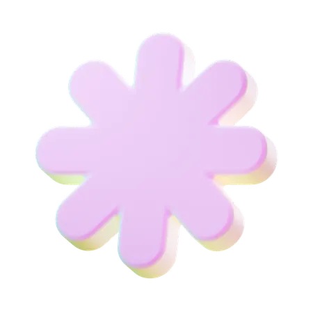 Flower Abstract Shape (2)  3D Icon