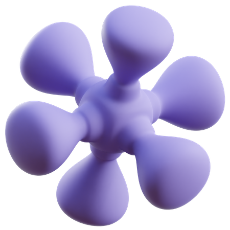 Flower Abstract Shape  3D Icon