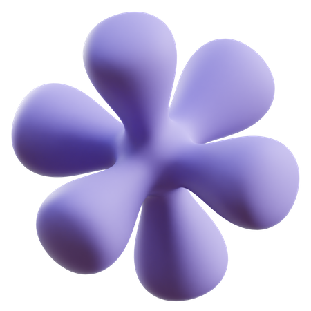 Flower Abstract Shape  3D Icon