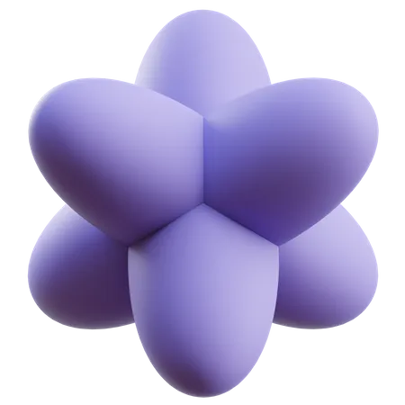 Flower Abstract Shape  3D Icon