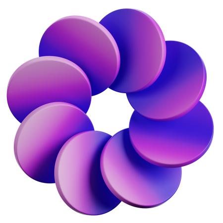 Flower Abstract Shape  3D Icon