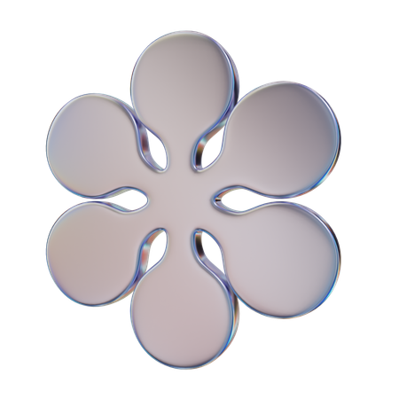 Flower Abstract Shape  3D Icon