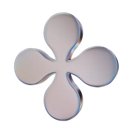 Flower Abstract Shape  3D Icon