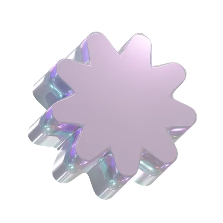 Flower Abstract Shape  3D Icon