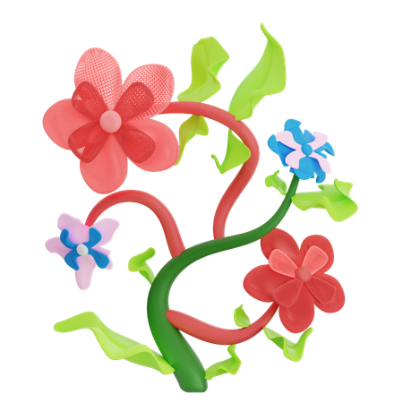 Flower Abstract Shape  3D Icon