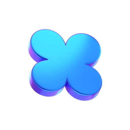 Flower Abstract Shape  3D Icon