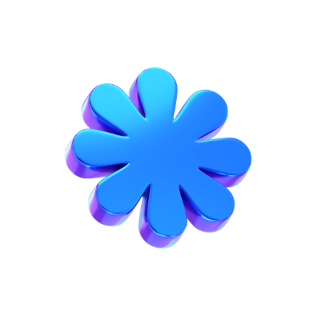 Flower Abstract Shape  3D Icon