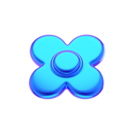 Flower Abstract Shape  3D Icon