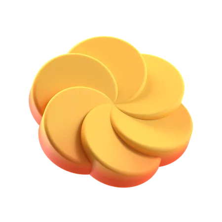 Flower Abstract Shape  3D Icon