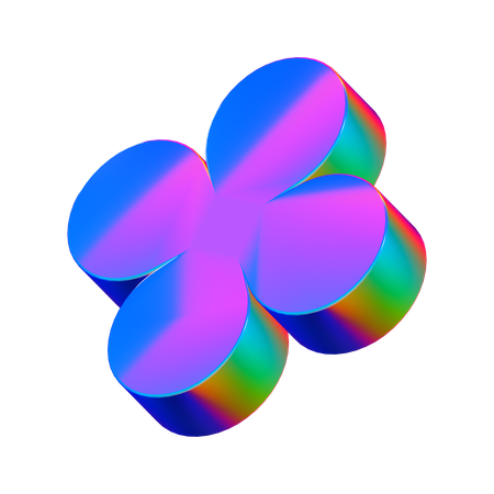 Flower Abstract Shape  3D Icon