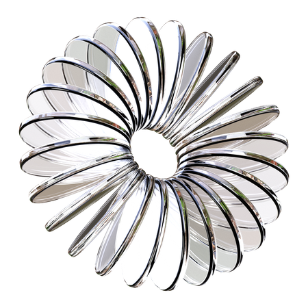 Flower Abstract Shape Glass  3D Icon