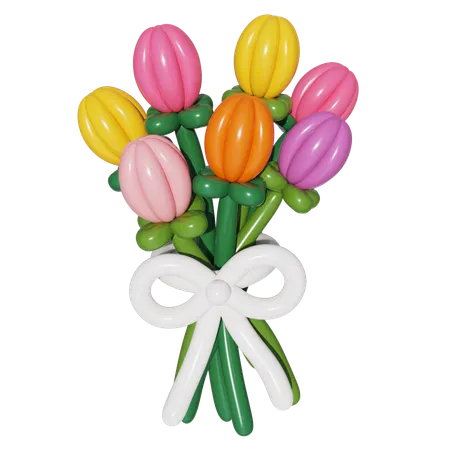 Flower Balloon  3D Icon