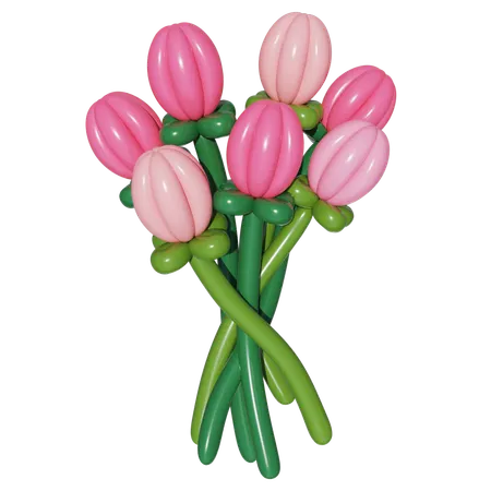Flower Balloon  3D Icon