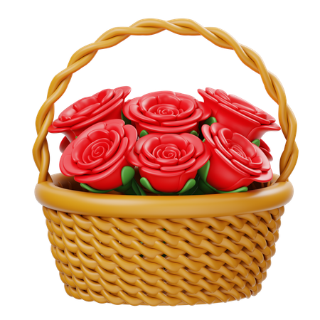 Flower Basket  3D Icon