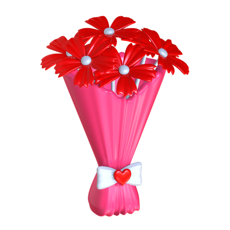 Flower Bouquet  3D Icon