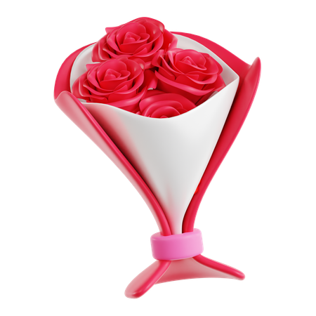 꽃다발  3D Icon