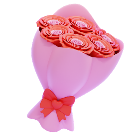 Flower Bouquet  3D Icon