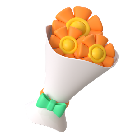 Flower Bouquet  3D Icon