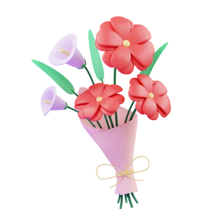 Flower Bouquet  3D Icon