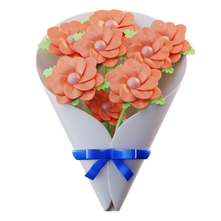 Flower Bouquet  3D Icon