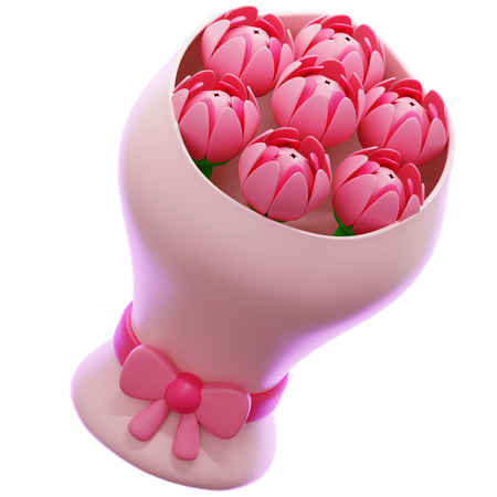 Flower Bouquet  3D Icon