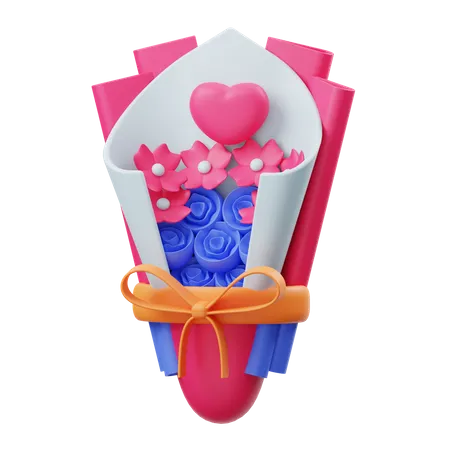 Flower Bouquet  3D Illustration